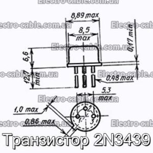 Транзистор 2N3439 - фотографія №1.