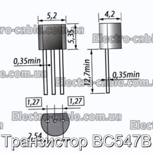 Транзистор BC547B - фотографія №1.