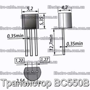 Транзистор BC550B - фотографія №1.