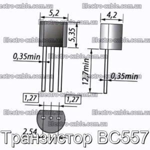 Транзистор BC557 – фотографія №1.