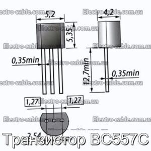 Транзистор BC557C - фотографія №1.