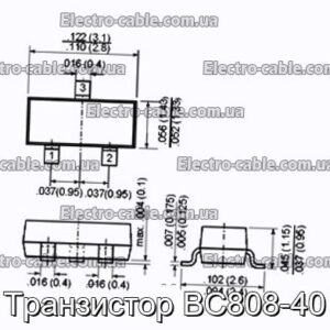 Транзистор BC808-40 - фотография № 1.