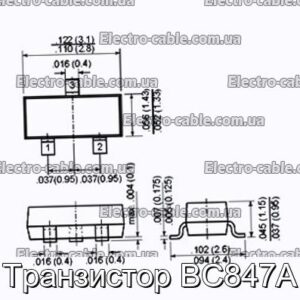 Транзистор BC847A - фотография № 1.