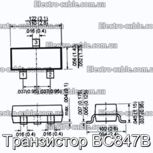 Транзистор BC847B - фотография № 1.