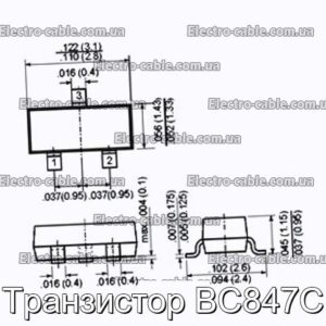 Транзистор BC847C - фотография № 1.