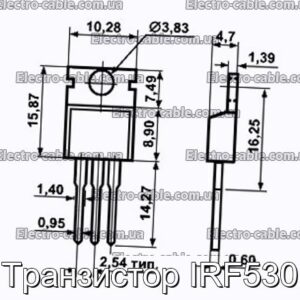 Транзистор IRF530 - фотография № 1.