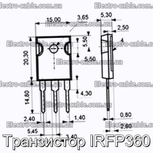 Транзистор IRFP360 - фотография № 1.