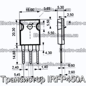 Транзистор IRFP450A - фотография № 1.