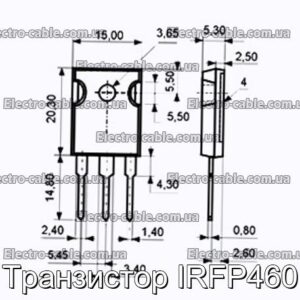 Транзистор IRFP460 - фотография № 1.