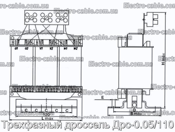 Трехфазный дроссель Дрс-0.05/110 - фотография № 2.