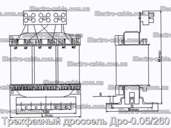Трехфазный дроссель Дрс-0.05/260 - фотография № 2.