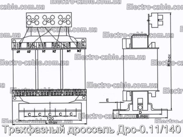 Трехфазный дроссель Дрс-0.11/140 - фотография № 2.