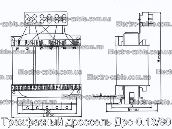 Трехфазный дроссель Дрс-0.13/90 - фотография № 1.