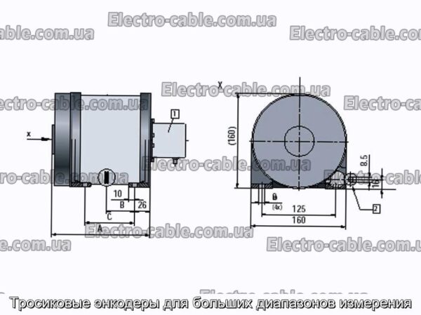 Тросиковые энкодеры для больших диапазонов измерения - фотография № 3.