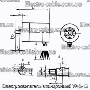 Электродвигатель асинхронный УАД-12 - фотография № 1.