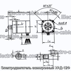 Електродвигун асинхронний УАД-12Ф – фотографія №1.