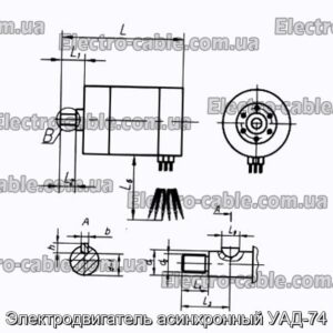 Електродвигун асинхронний УАД-74 – фотографія №1.