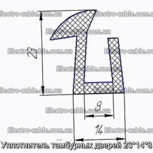 Уплотнитель тамбурных дверей 23148 - фотография № 1.