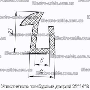 Уплотнитель тамбурных дверей 23148 - фотография № 2.