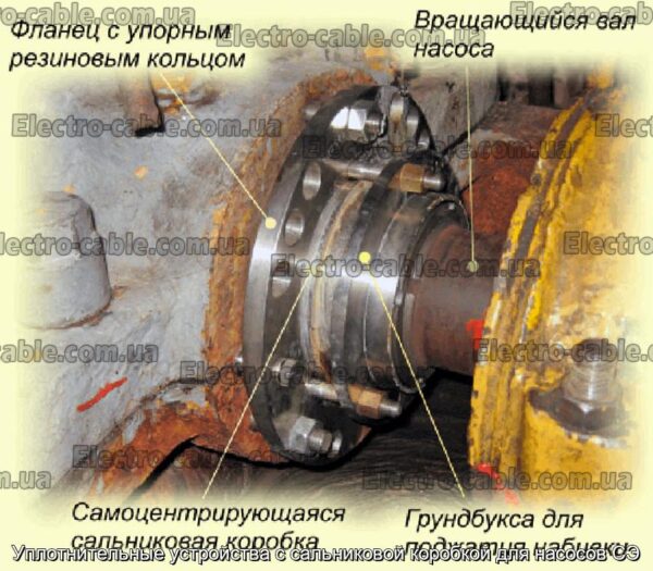 Уплотнительные устройства с сальниковой коробкой для насосов СЭ - фотография № 1.