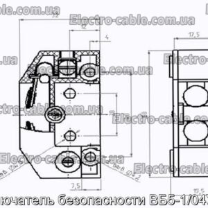 Вимикач безпеки ВБ5-1/04УХЛ3 – фотографія №2.