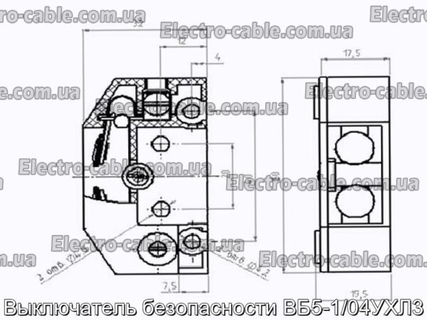 Выключатель безопасности ВБ5-1/04УХЛ3 - фотография № 2.