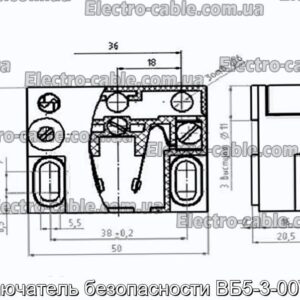 Вимикач безпеки ВБ5-3-00УХЛ3 – фотографія №2.