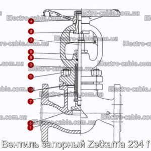 Вентиль запорный Zetkama 234 f - фотография № 1.