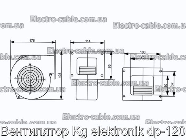 Вентилятор Kg elektronik dp-120 - фотография № 2.