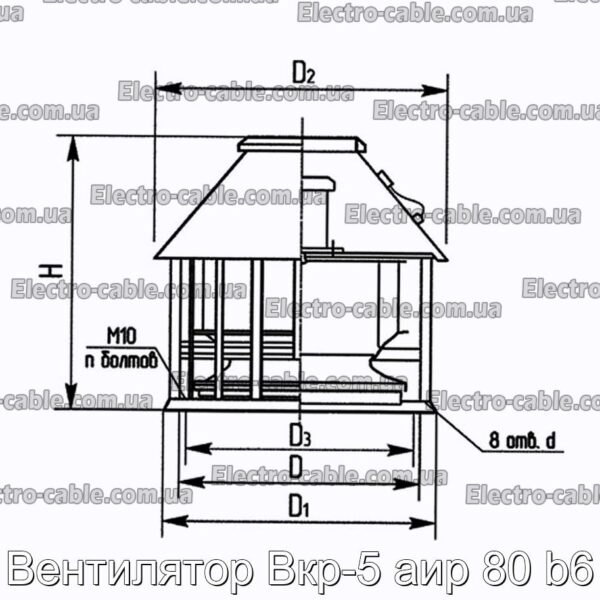 Вентилятор Вкр-5 аир 80 b6 - фотография № 2.