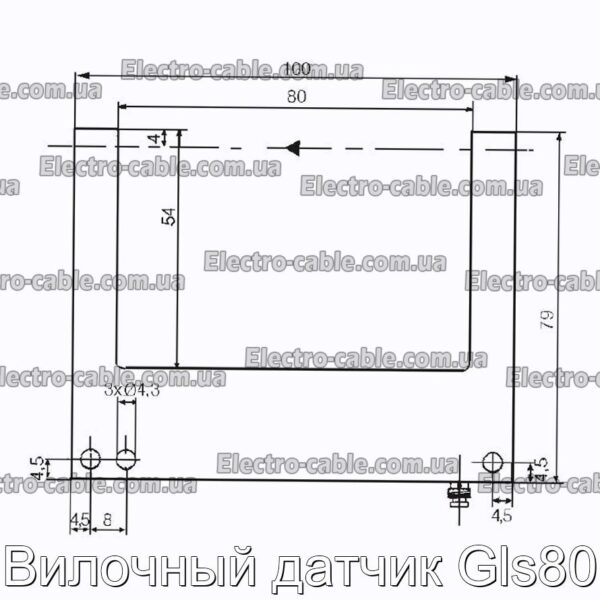 Вилочный датчик Gls80 - фотография № 1.