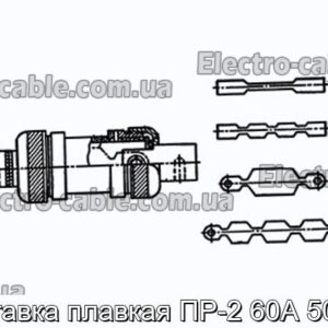 Вставка плавкая ПР-2 60А 500В - фотография № 1.