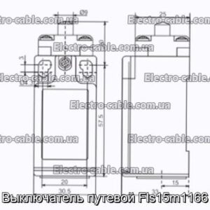 Выключатель путевой Fls15m1166 - фотография № 1.