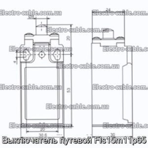 Выключатель путевой Fls15m11p65 - фотография № 2.