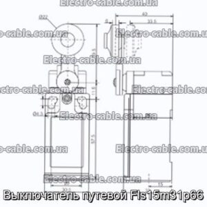 Выключатель путевой Fls15m31p66 - фотография № 1.