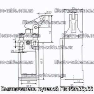 Выключатель путевой Fls15m36p66 - фотография № 2.