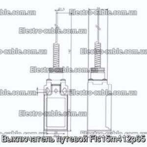 Выключатель путевой Fls15m412p65 - фотография № 2.