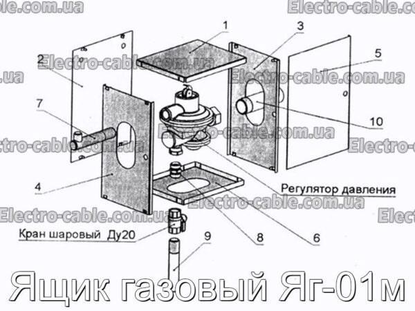 Ящик газовый Яг-01м - фотография № 1.