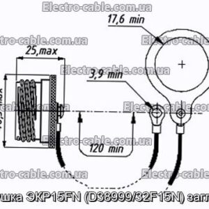 Заглушка ЭКР15FN (D38999/32F15N) заглушка - фотография № 1.