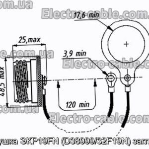 Заглушка ЭКР19FN (D38999/32F19N) заглушка - фотография № 1.