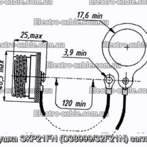 Заглушка ЭКР21FN (D38999/32F21N) заглушка - фотография № 1.