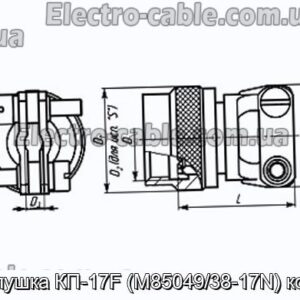 Заглушка КП-17F (M85049/38-17N) кожух - фотография № 1.