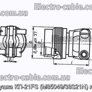 Заглушка КП-21FS (M85049/38S21N) кожух - фотография № 1.