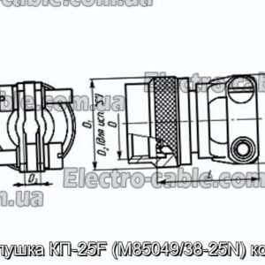 Заглушка КП-25F (M85049/38-25N) кожух - фотография № 1.