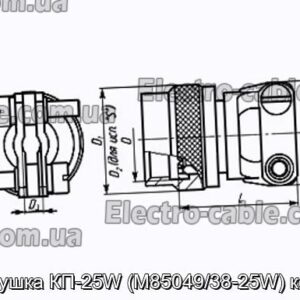 Заглушка КП-25W (M85049/38-25W) кожух - фотография № 1.