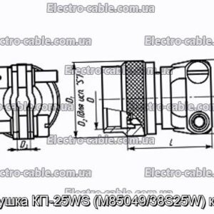 Заглушка КП-25WS (M85049/38S25W) кожух - фотография № 1.