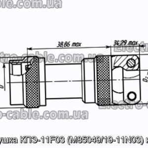 Заглушка КПЭ-11F03 (M85049/19-11N03) кожух - фотография № 1.