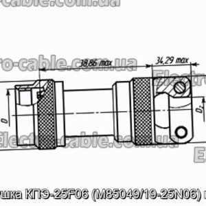 Заглушка КПЭ-25F06 (M85049/19-25N06) кожух - фотография № 1.