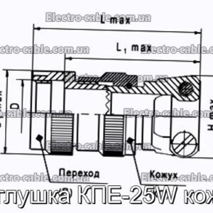 Заглушка КПЕ-25W кожух - фотография № 1.