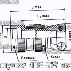 Заглушка КПЕ-9W кожух - фотография № 1.